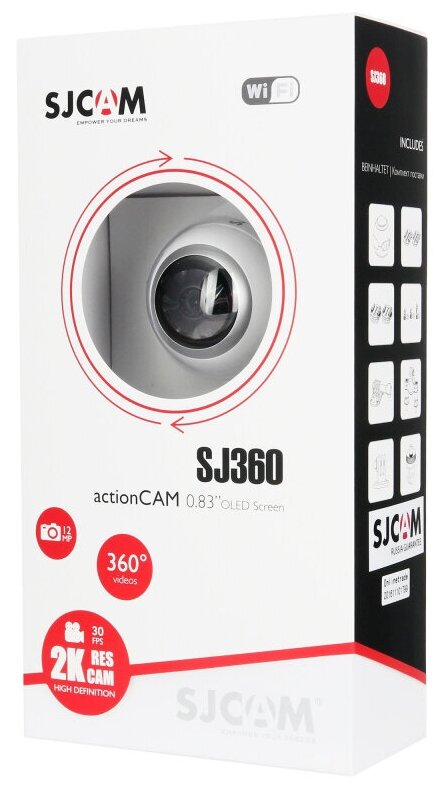 Экшн-камера SJCAM SJ360 12МП 2048x2048