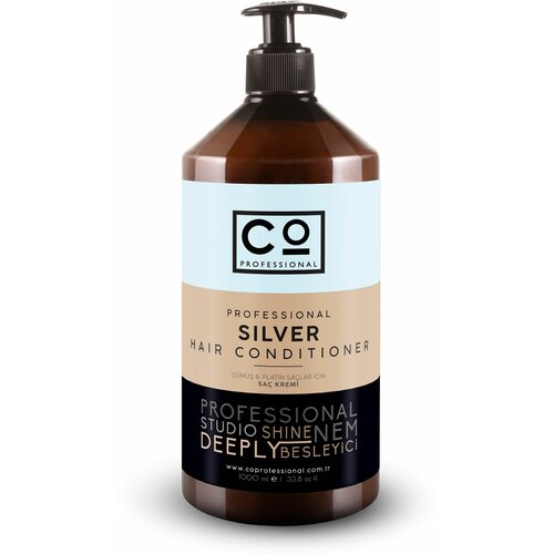 Кондиционер для осветленных волос, против нейтрализации желтизны CO PROFESSIONAL Silver Hair Conditioner, 1000 мл