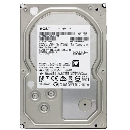 Жесткий диск Hitachi 0F23025 4Tb 7200 SATAIII 35 HDD 2076500₽