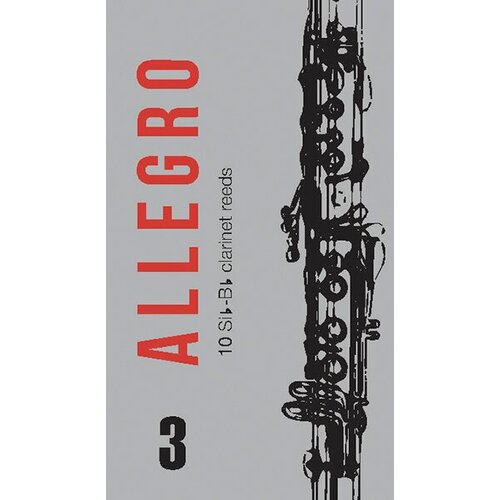 FR18C004 Allegro Трости для кларнета inB/inA № 3 (10шт), FedotovReeds fr18c004 allegro трости для кларнета inb ina 3 10шт fedotovreeds