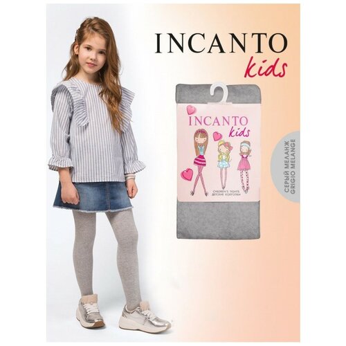 колготки детские incanto bc002 128 134 140 146 размер 140 146 blu тёмно синий Колготки Incanto, размер 128/134, розовый