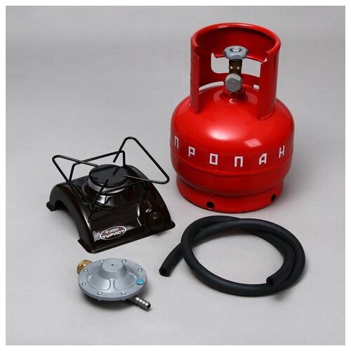 фото Газовый комплект "турист": баллон 5 л, рдсг 1-1.2, плита пгт-1, пустой сима-лэнд