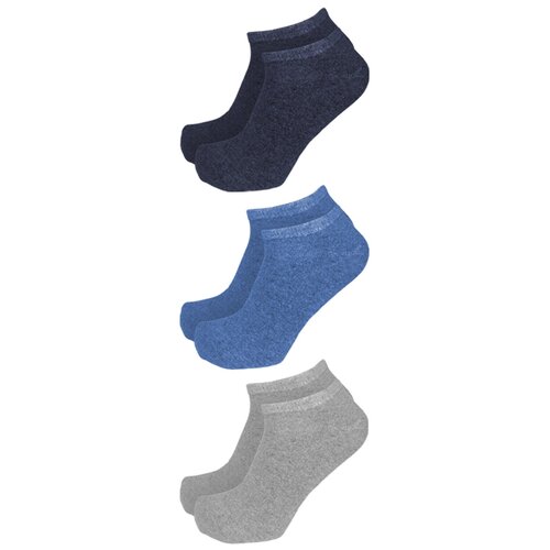 Носки Tuosite 3 пары, размер 27-29, серый, синий носки детские 3 пары tuosite tss1802 3 30 32 серый белый фуксия