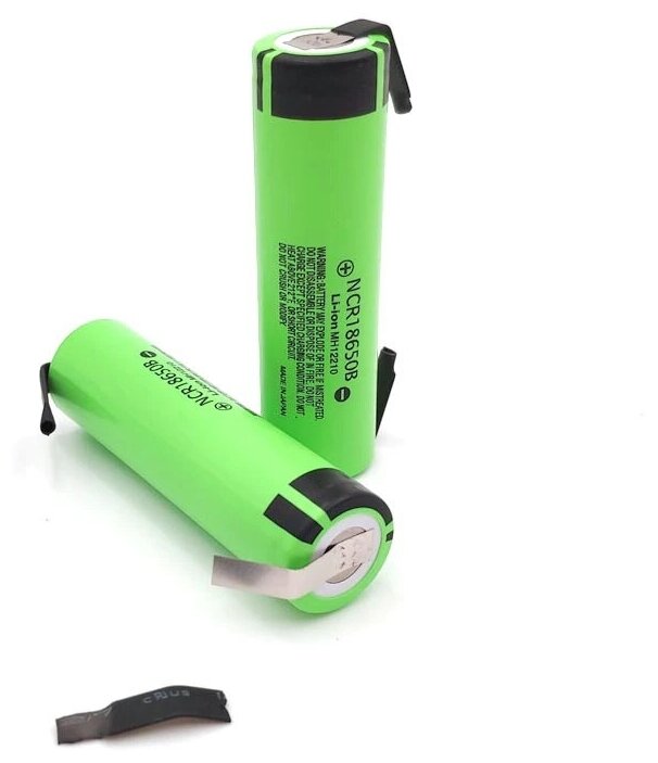 Аккумулятор LiitoKala 18650 с выводами Li-ion 3.7В 3400mAh до 10А незащищенный с выводами, 2шт.