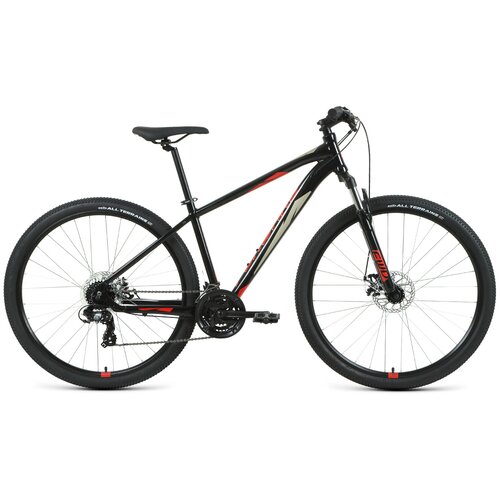 фото Велосипед forward apache 29 2.2 s disc (рост 21" 21ск 2020-2021, черный/красный