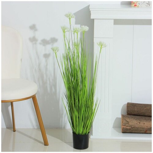 Растение искусственное Осока с цветами 100см 4239₽