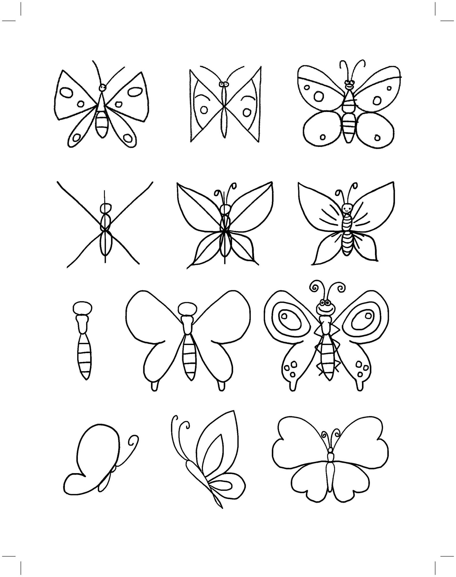 Рисуем насекомых по алгоритмическим схемам. 5-7 лет. - фото №4