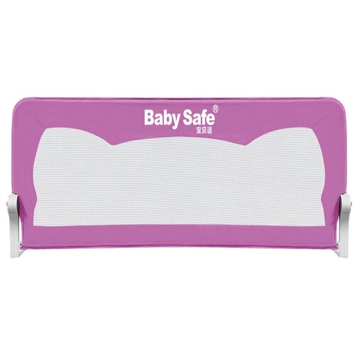 Baby Safe Барьер на кроватку Ушки 120 х 66 см XY-002A1.CC, 120х66 см, пурпурный