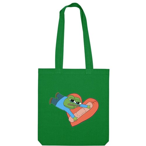 фото Сумка шоппер us basic, зеленый