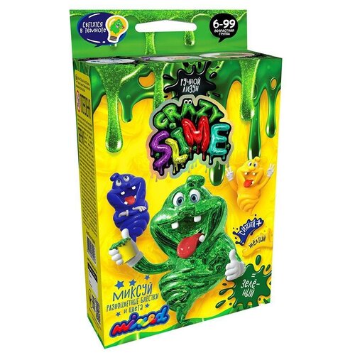 фото Набор danko toys crazy slime ручной лизун шоколадный