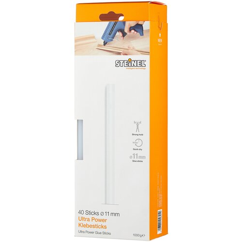 STEINEL Клеевые стержни ULTRA-power 11х250 мм 40 шт без аккумулятора прозрачные 4096₽