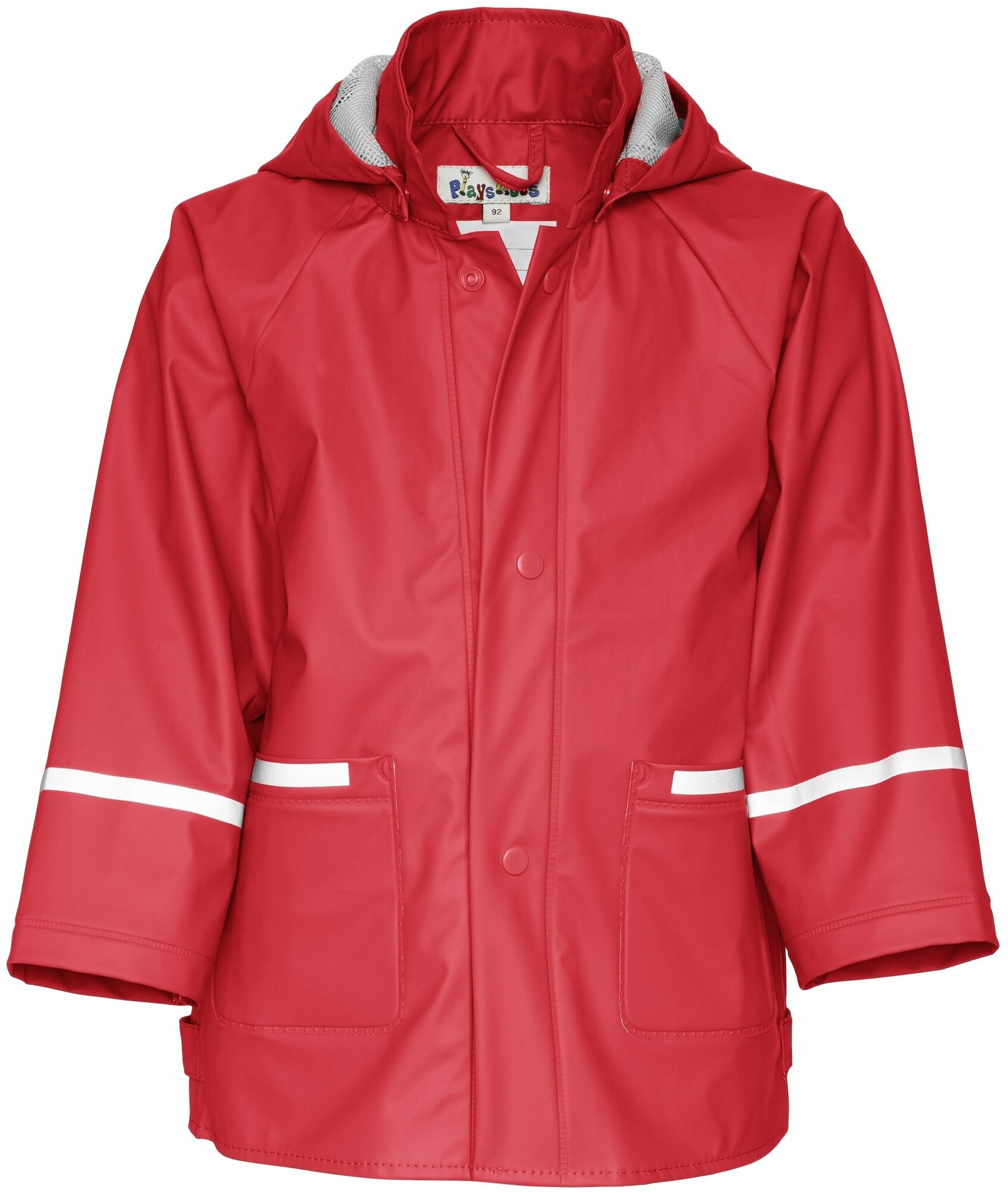 Непромокаемая детская куртка-дождевик Playshoes без подкладки красная