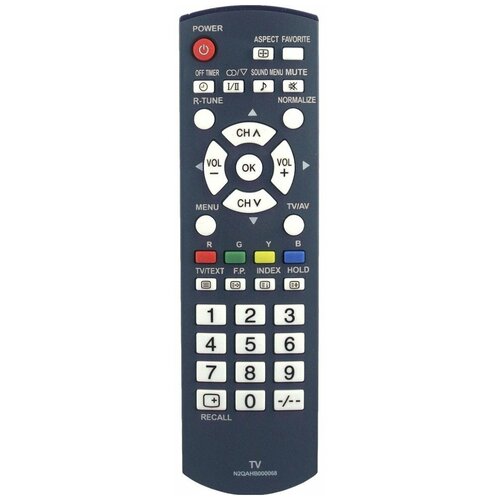 фото Пульт ду huayu n2qahb000068 для телевизоров panasonic tx-21fx50/tx-29fg50, черный