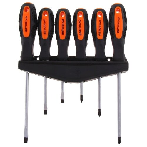 фото Набор отверток 6 шт. с круглым стержнем автоdело