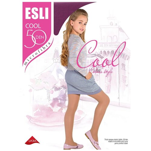 Колготки ESLI, 50 den, размер 116-122, фиолетовый колготки esli cool 50 den размер 116 122 белый