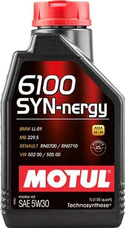 Моторное масло MOTUL 6100 SYN-NERGY 5W-30 1 л, 107970