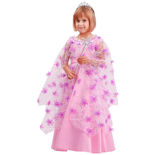 товары для праздника merimeri костюм фея Костюм пуговка, размер 128, розовый