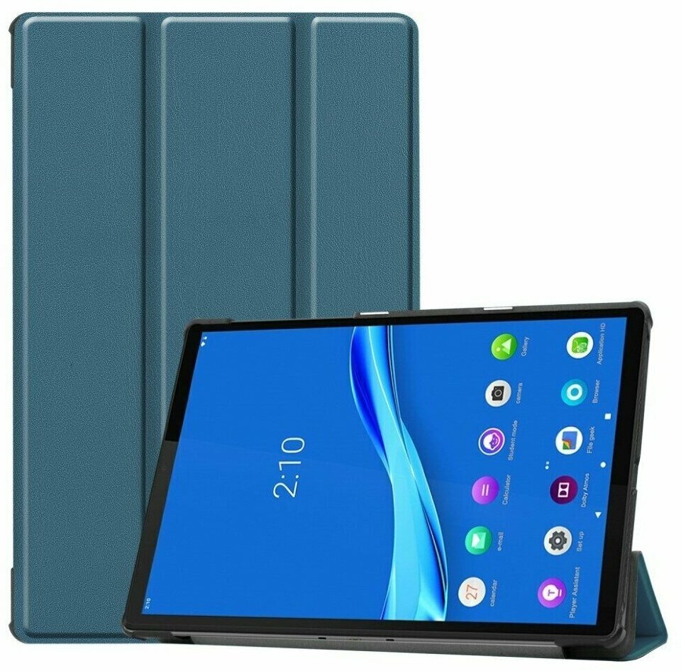 фото Планшетный чехол для Lenovo Tab M10 Plus, TB-X606 - 10,3 дюйма (темно-зеленый)