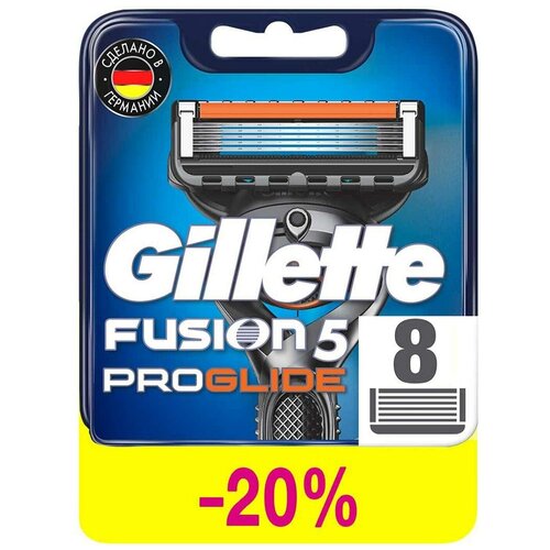 Gillette / Кассеты для бритья Gillette Fusion Proglide 8шт 1 уп