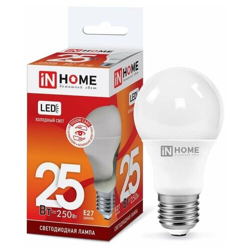 фото In home лампа светодиодная led-a70-vc 25вт 230в e27 6500к 2250лм in home 4690612024103
