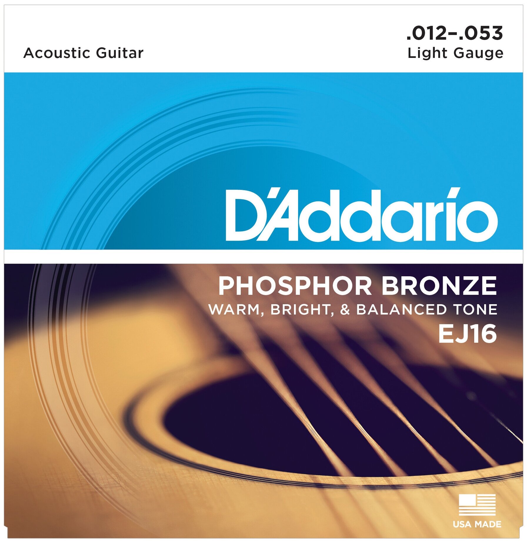 Набор струн D'Addario EJ16 Phosphor Bronze
