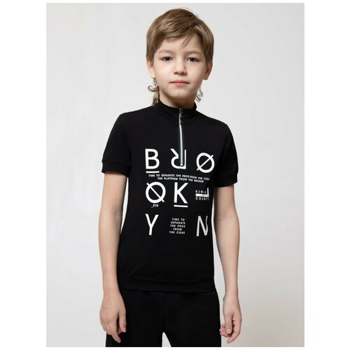 фото Футболка nota bene, размер 122, черный