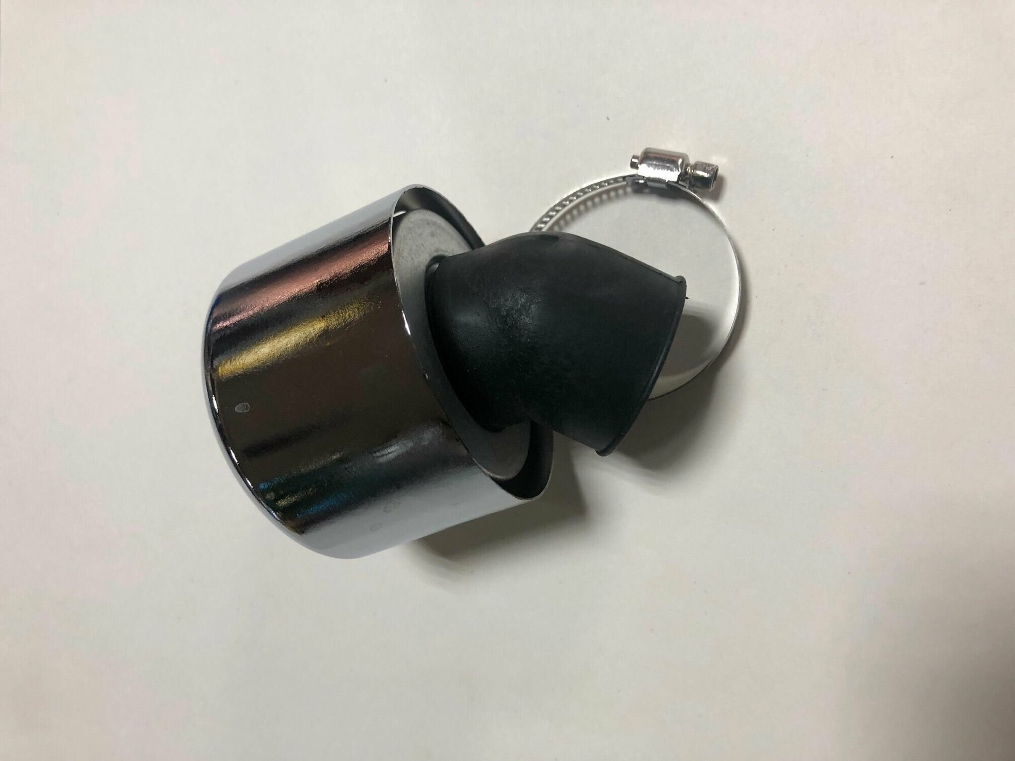 фото Фильтр воздушный (нулевого сопротивления) D35(45) с колпачком хром (мотоцикл, мопед)