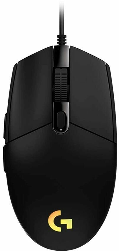 Мышь проводная Logitech G102 LIGHTSYNC, игровая, оптическая, USB, черный 910-005823