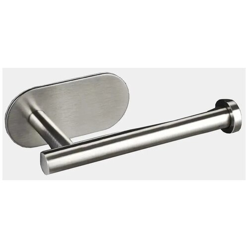 Держатель для туалетной бумаги, полотенца в ванную комнату металлический, самоклеющийся