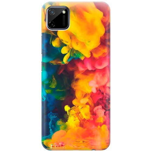 фото Силиконовый чехол на realme c11 / рилми с11 с принтом "красочное буйство" gosso