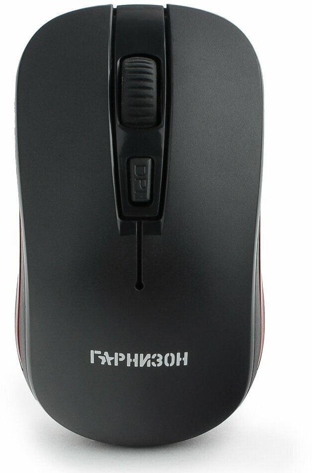Гарнизон Мышь беспров. GMW-420, чип X2, черный, 1600 DPI, 3 кн.+ колесо-кнопка, блистер - фото №1