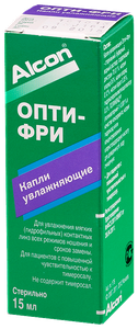 Opti-Free увлажняющие гл. капли фл., 15 мл, 15 мл, 25 г, 1 шт.