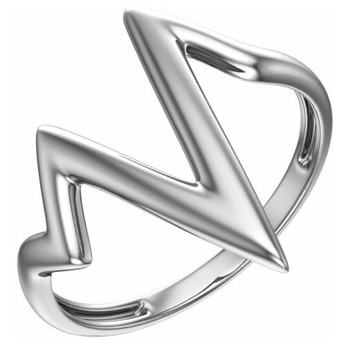 Кольцо из серебра с родированием