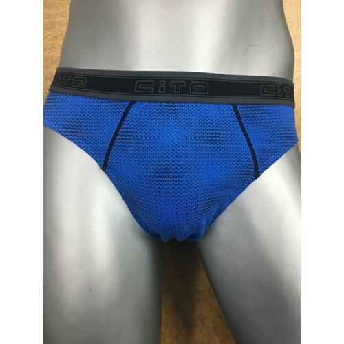 фото Трусы слипы cito, средняя посадка, размер l, синий