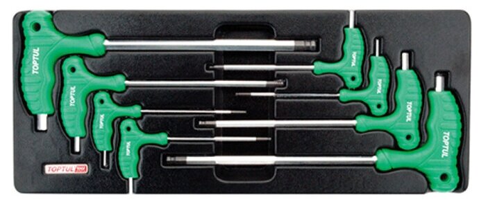 Набор-сет ключей L-Type шестигр. 2,2-10мм 8шт 434х176мм TOPTUL (GAAT0803)