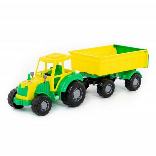 Трактор «Мастер», с прицепом №1, цвета микс игрушка трактор c прицепом цвета микс