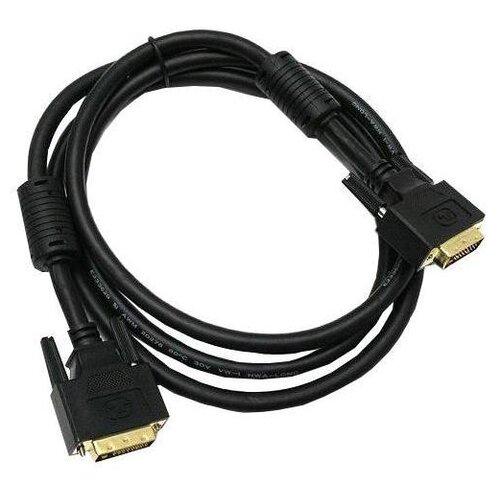 Кабель Buro DVI-D (m) DVI-D (m), 1.8 м, 1 шт., черный кабель buro hdm 1 4 hdmi m hdmi m 1 8м феррит кольца позолоченные контакты черный bhp ret hdmi18