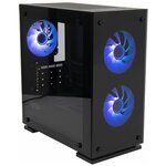 Корпус mATX HIPER M65, Mini-Tower, без БП, черный - изображение