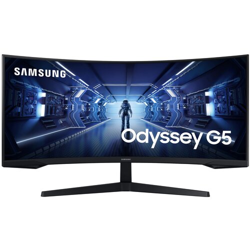 34 Монитор Samsung Odyssey G5 C34G55TWWI, 3440x1440, 165 Гц, *VA, черный