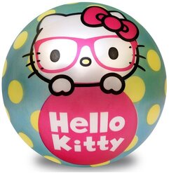 Мяч ЯиГрушка Hello Kitty - 1, 15 см, зеленый/желтый