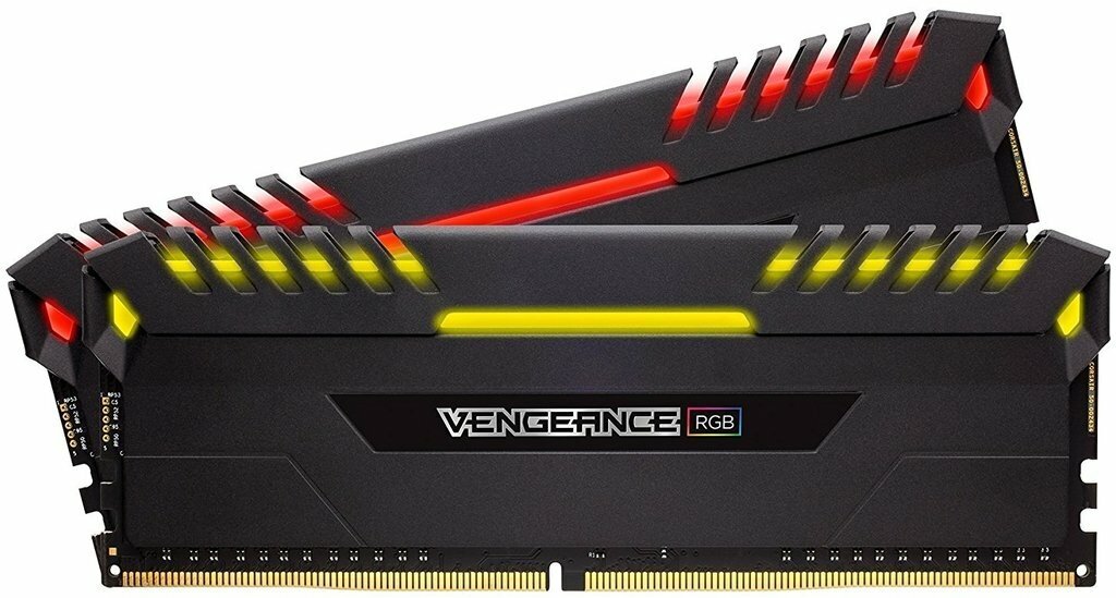 Оперативная память DIMM 32Gb (2*16Gb) DDR4-3000 Corsair CMR32GX4M2C3000C15 Vengeance RGB