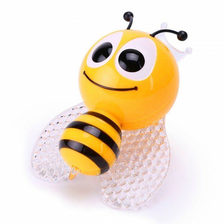 Ночник светодиодный NLA 09-BY-DS пчёлка жёлтая с датчиком освещения 230В IN HOME 4690612029122