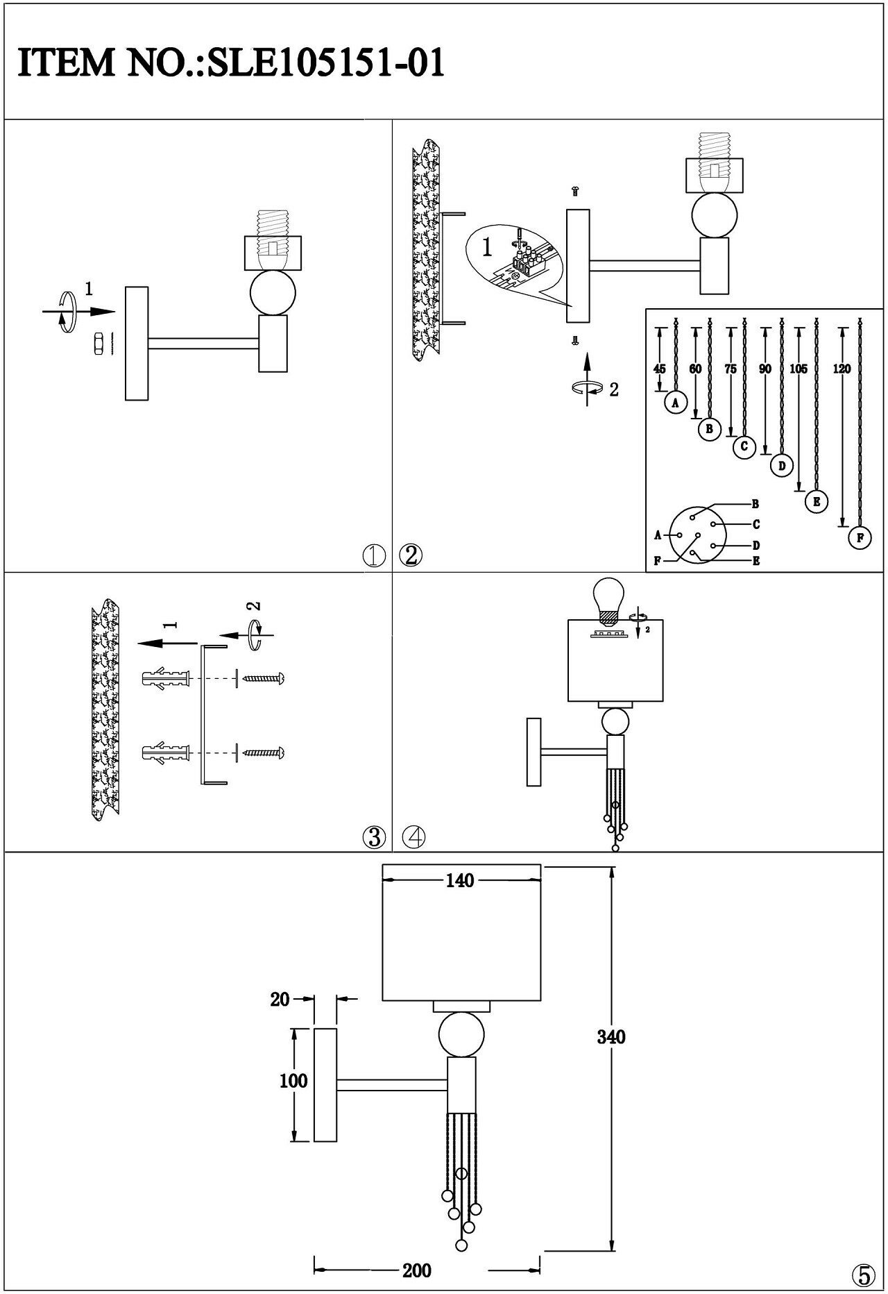 Бра Evoluce PRIMMA SLE105151-01 - фото №9