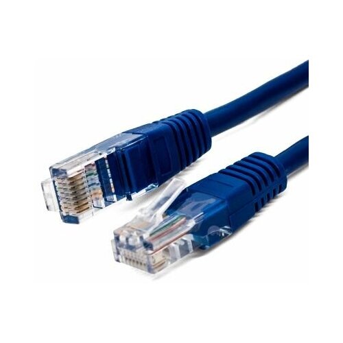 патч корд u utp 6 кат 0 5м filum fl u6 0 5m bl 26awg 7x0 16 мм омедненный алюминий cca pvc синий Патч-корд U/UTP 6 кат. 3м Filum FL-U6-3M-BL, кабель для интернета, 26AWG(7x0.16 мм), омедненный алюминий (CCA), PVC, синий