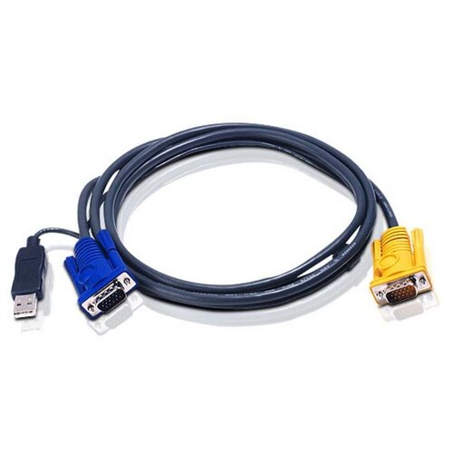 набор защищенныйх кабелей kvm usb dvi aten 2l 7d02udx2 KVM-кабель ATEN 2L-5203UP