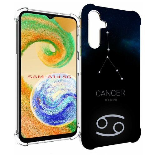 чехол mypads знак зодиака рак 2 для samsung galaxy s23 задняя панель накладка бампер Чехол MyPads знак зодиака рак 2 для Samsung Galaxy A14 4G/ 5G задняя-панель-накладка-бампер