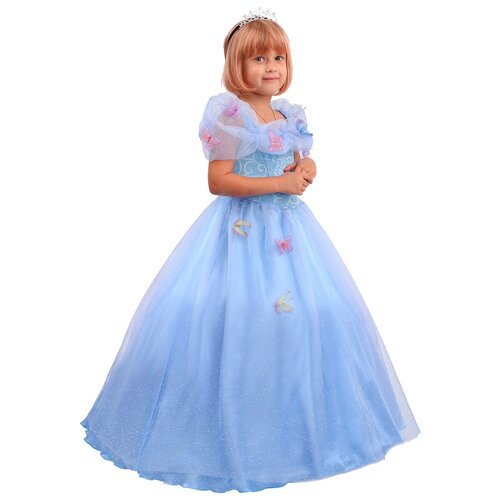 фото Костюм пуговка золушка сказочная (2093 к-20), голубой, размер 128