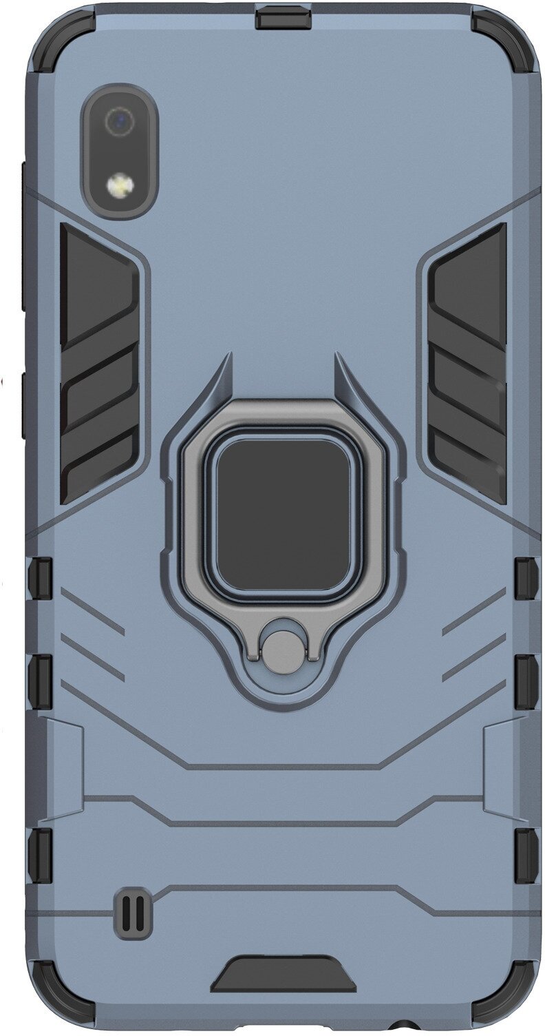 Чехол противоударный для Samsung A10 / Самсунг А10 (Светло-синий)