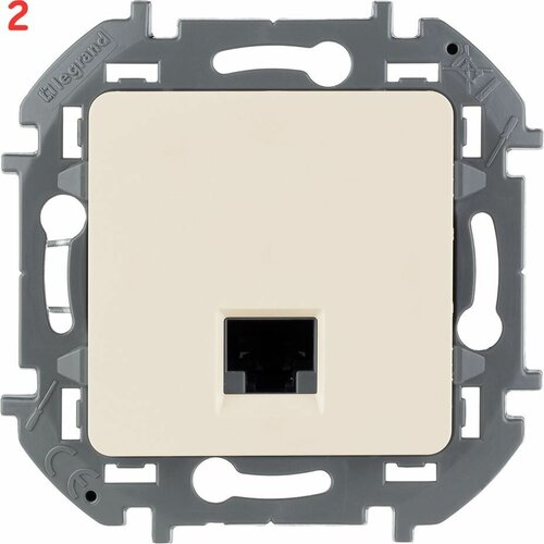 Розетка компьютерная 673826 скрытая установка слоновая кость один модуль RJ45 (2 шт.) розетка компьютерная 673826 скрытая установка слоновая кость один модуль rj45 2 шт