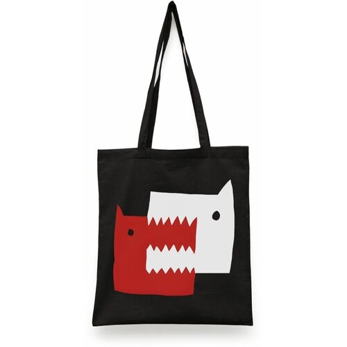 фото Сумка-шоппер унисекс каждому своё "собака/пёс/dog" черная